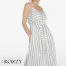 Платье пляжное вискозное Ysabel Mora 85822 белый/серый