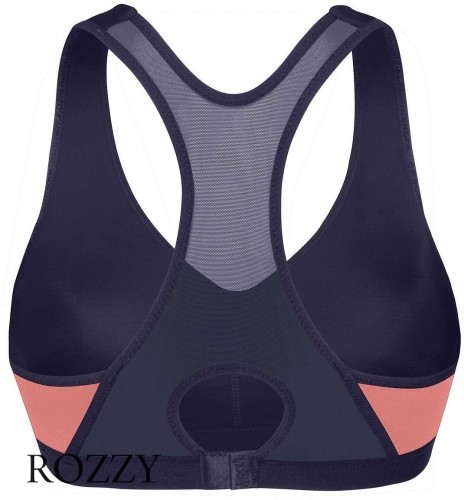 Бюстгальтер спортивный без косточек Shock Absorber S4246 темно-синий/красный
