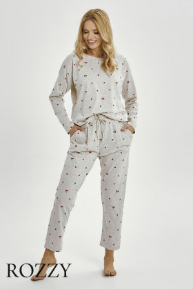 Пижама хлопковая Taro Adele 3430 светло-серый