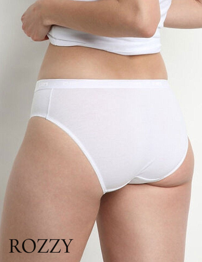 Трусы слипы хлопковые DIM Coton Bio 4D97 белый (уп.2шт.)