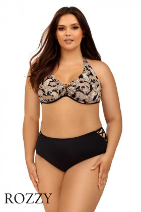 Купальник раздельный Lorin L1205/3 черный/леопард