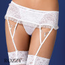 Пояс для чулок Obsessive Diamond Garter belt белый